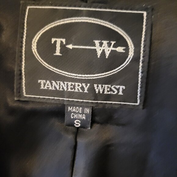Tannery West Genuine Leather Zipper Vest Small - Picture 4 of 6